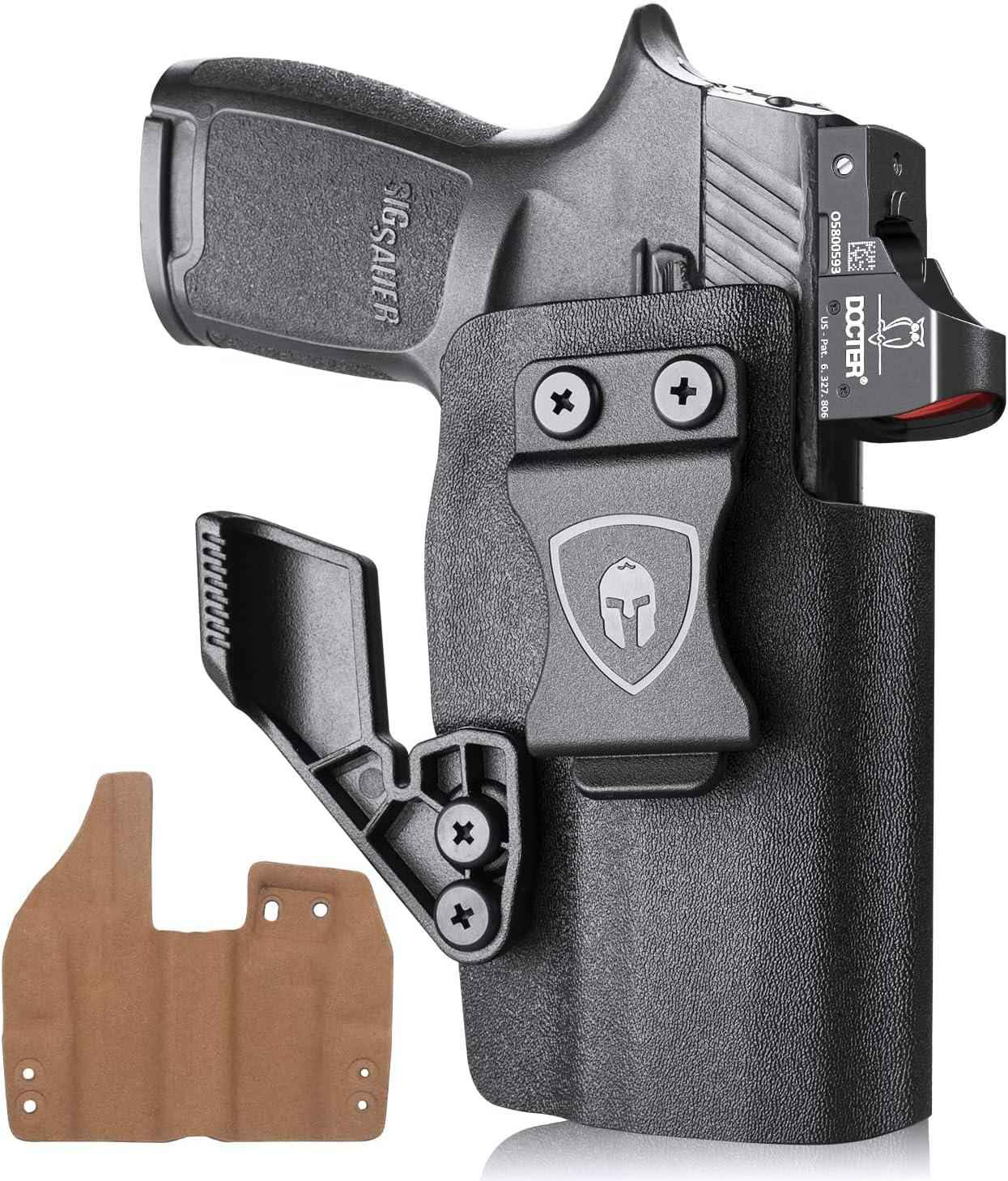 IWB Kydex & Leather Hybrid Holster with Optics Cut & Claw | Sig Sauer P320 Full Size / P320 M17