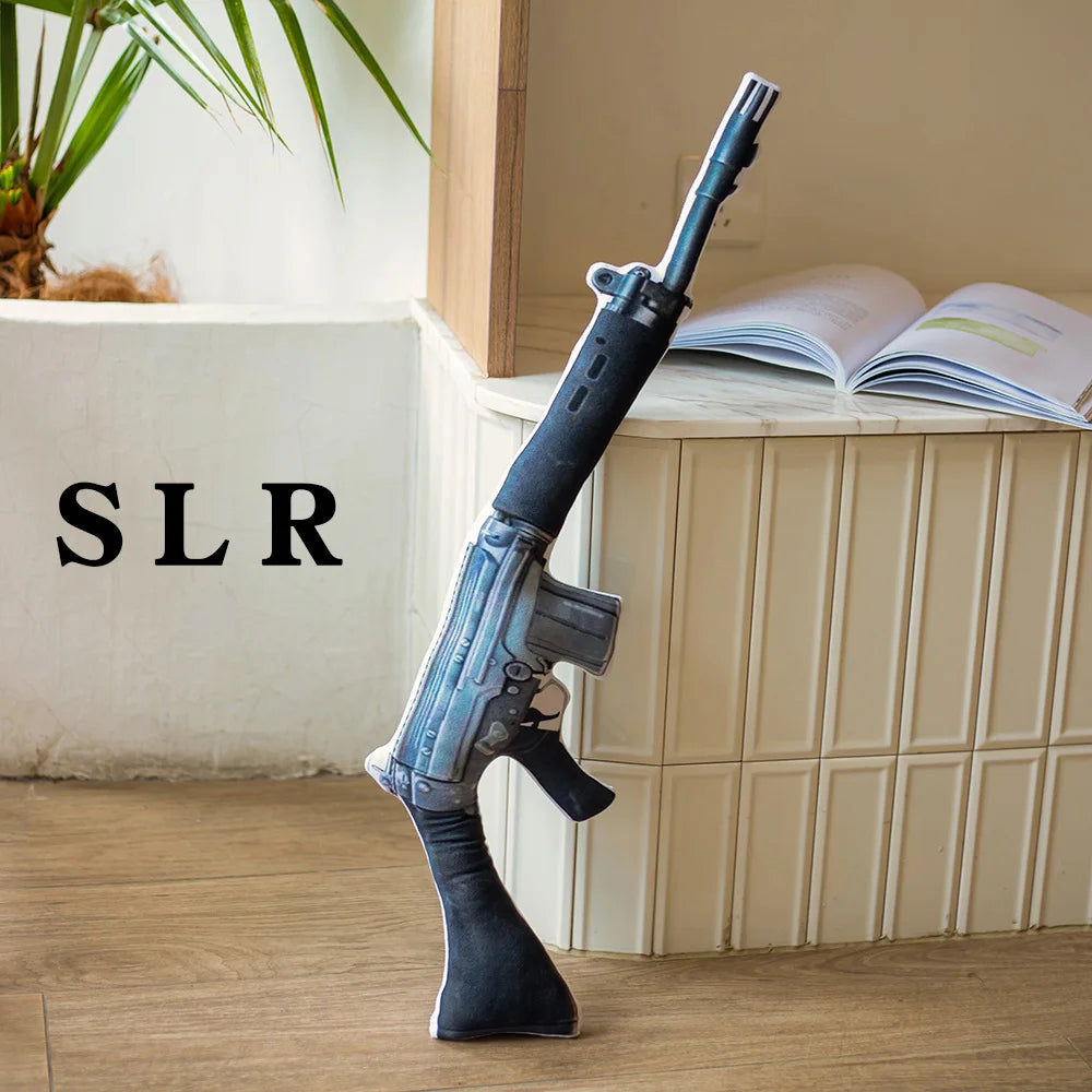 Gun-Shaped Plush Pillow