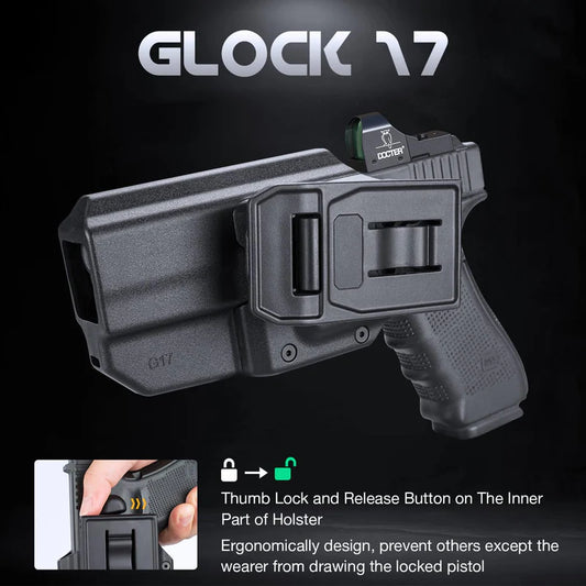 Polymer Red Dot Optics Cut Level II OWB Holster | G17/22/31