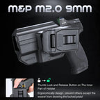 Polymer Red Dot Optics Cut Level II OWB Holster | M&P 9mm