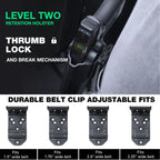 Polymer Red Dot Optics Cut Level II OWB Holster | M&P 9 SHIELD M2.0