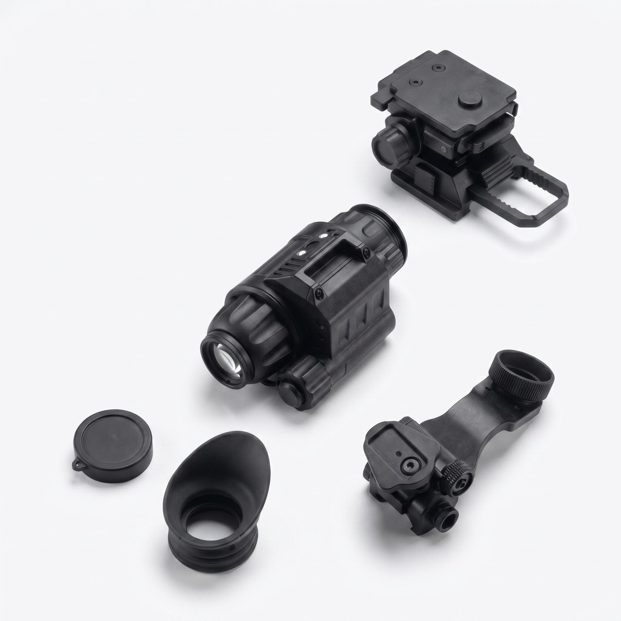 PVS-14 Gen 2+ Autogated/Manual Gain Night Vision Monocular w/ G24 Mount & J-Arm