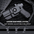 Polymer Red Dot Optics Cut Level II OWB Holster | G17/22/31