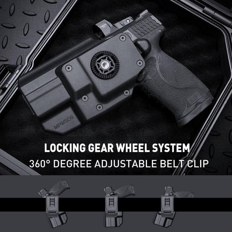 Polymer Red Dot Optics Cut Level II OWB Holster | M&P 9mm