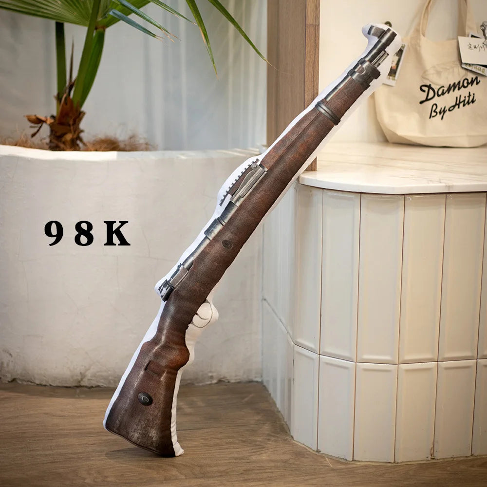 Gun-Shaped Plush Pillow