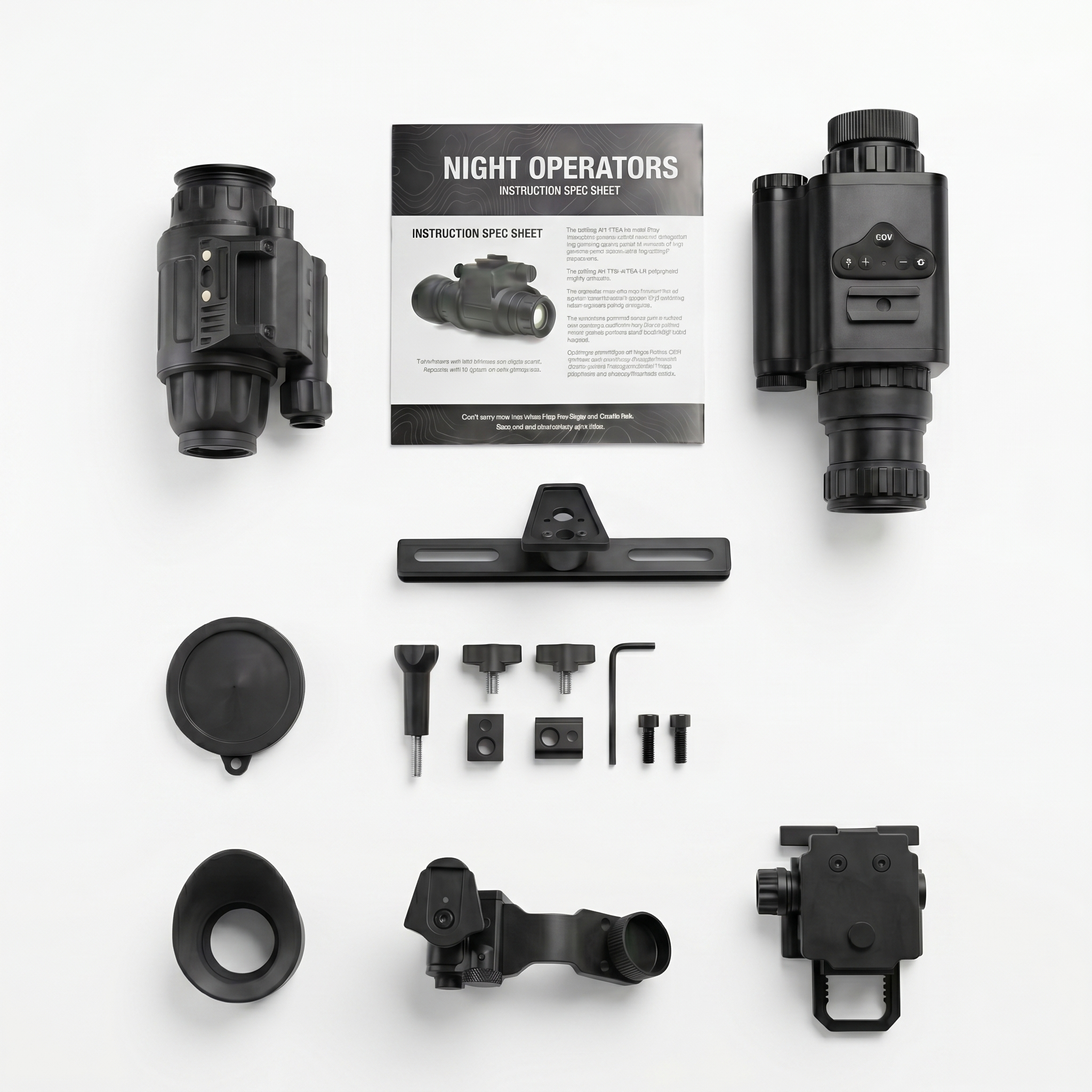 PVS-14 Gen 2+ Autogated/Manual Gain Night Vision Monocular w/ G24 Mount & J-Arm