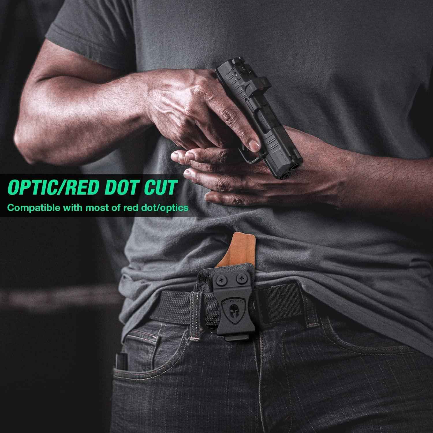 IWB Kydex & Leather Hybrid Holster with Optics Cut & Claw | Sig Sauer P365/P365XL/P365SAS/P365X/P365.380ACP/P365ROSE.380ACP