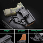 IWB Kydex & Leather Hybrid Holster with Optics Cut & Claw | G43/43X