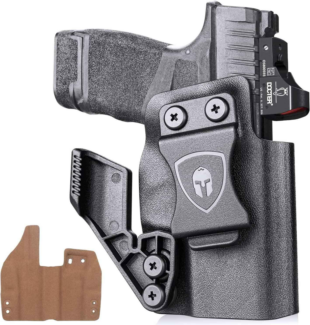 IWB Kydex & Leather Hybrid Holster with Optics Cut & Claw | Springfield Armory Hellcat /OSP/RDP