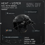 [NEW] HEAT Thermal / VIPER Night Vision Goggles Bridgeable Monoculars