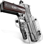 Convertible Clear 1911 OWB-IWB Holster | Colt, Springfield, Rock Island, Taurus, Kimber, Sig