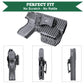 Carbon Fiber Kydex IWB Light Bearing, Trigger Guard TLR6 Appendix Concealment Holster | Glock 43/43X