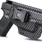 Carbon Fiber Kydex IWB Light Bearing TLR6 Holster | Glock 17/19/20/21/22/29/31/32/35 Gen 4-5/44/45