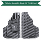 Carbon Fiber Kydex IWB Light Bearing, Trigger Guard TLR6 Appendix Concealment Holster | Glock 43/43X