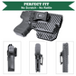 Carbon Fiber Kydex IWB Light Bearing Trigger Guard TLR6 Holster | Glock 26/27/28/33 Gen 4