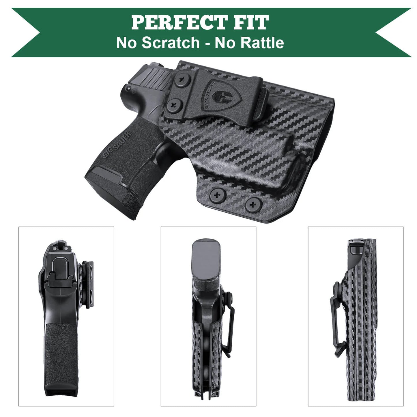 Carbon Fiber Kydex IWB TLR6 Holster | Sig Sauer P365 / P365 SAS / P365X / SP365XL