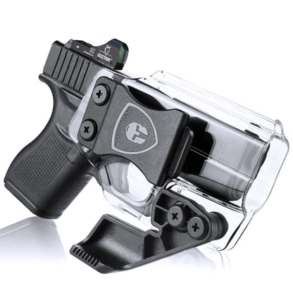 Clear Polymer IWB Holsters with Claw | G43/43X Red Dot Optics Cut Trigger Guard Open Muzzle Appendix Concealment