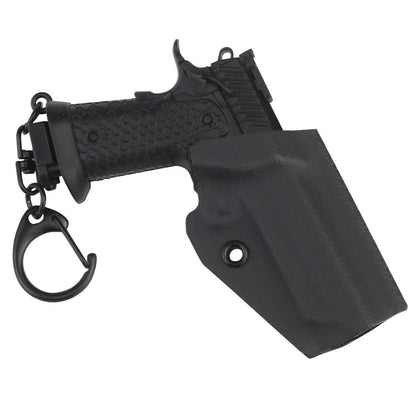 Combat Pistol Keychain with Holster