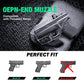 Clear Polymer IWB Holsters with Claw | G43/43X Red Dot Optics Cut Trigger Guard Open Muzzle Appendix Concealment