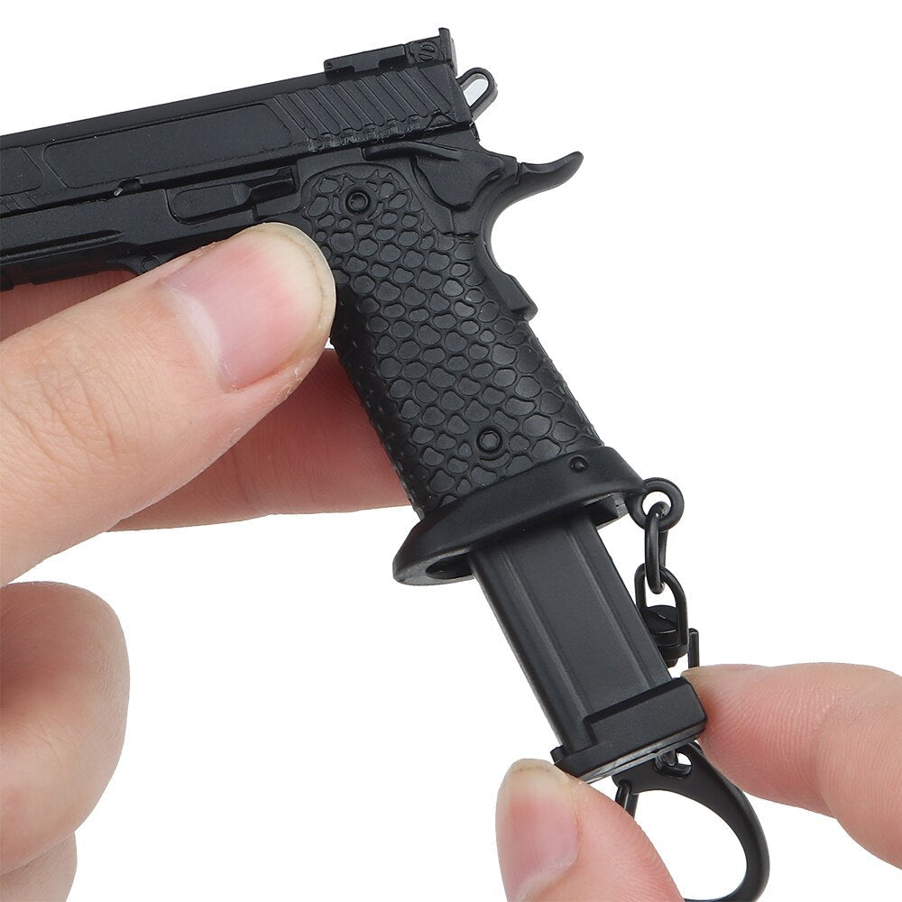 Combat Pistol Keychain with Holster