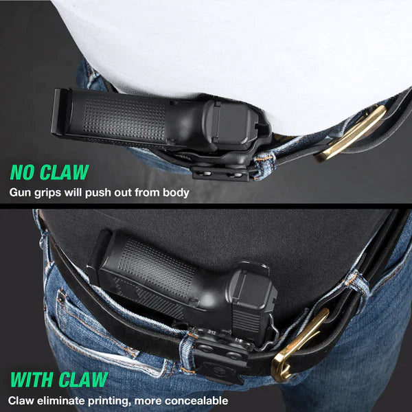 Clear Polymer IWB Holsters with Claw | G43/43X Red Dot Optics Cut Trigger Guard Open Muzzle Appendix Concealment