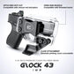 Clear Polymer IWB Holsters with Claw | G43/43X Red Dot Optics Cut Trigger Guard Open Muzzle Appendix Concealment