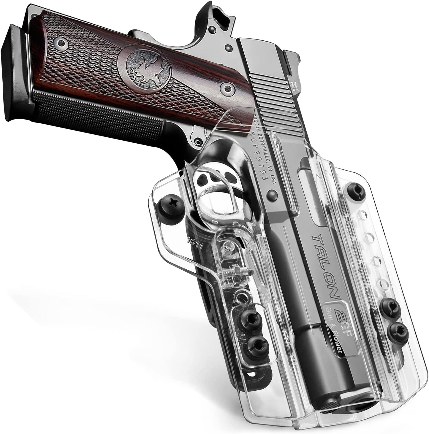 Convertible Clear 1911 OWB-IWB Holster | Colt, Springfield, Rock Island, Taurus, Kimber, Sig